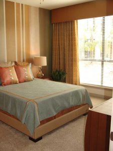 bedroom custom cornice panels